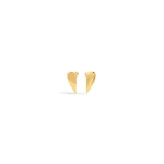 Alaia Demi-Coeur Earrings in Gold | Earrings | Luxury Shoes 
