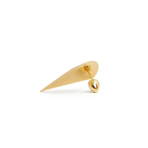 Alaia Demi-Coeur Earrings in Gold | Earrings | Luxury Shoes 