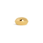 Alaia Dome Cuff in Gold | Cuffs | Luxury Shoes 