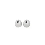 Alaia Dome Earrings in Silver | Earrings | Luxury Shoes 