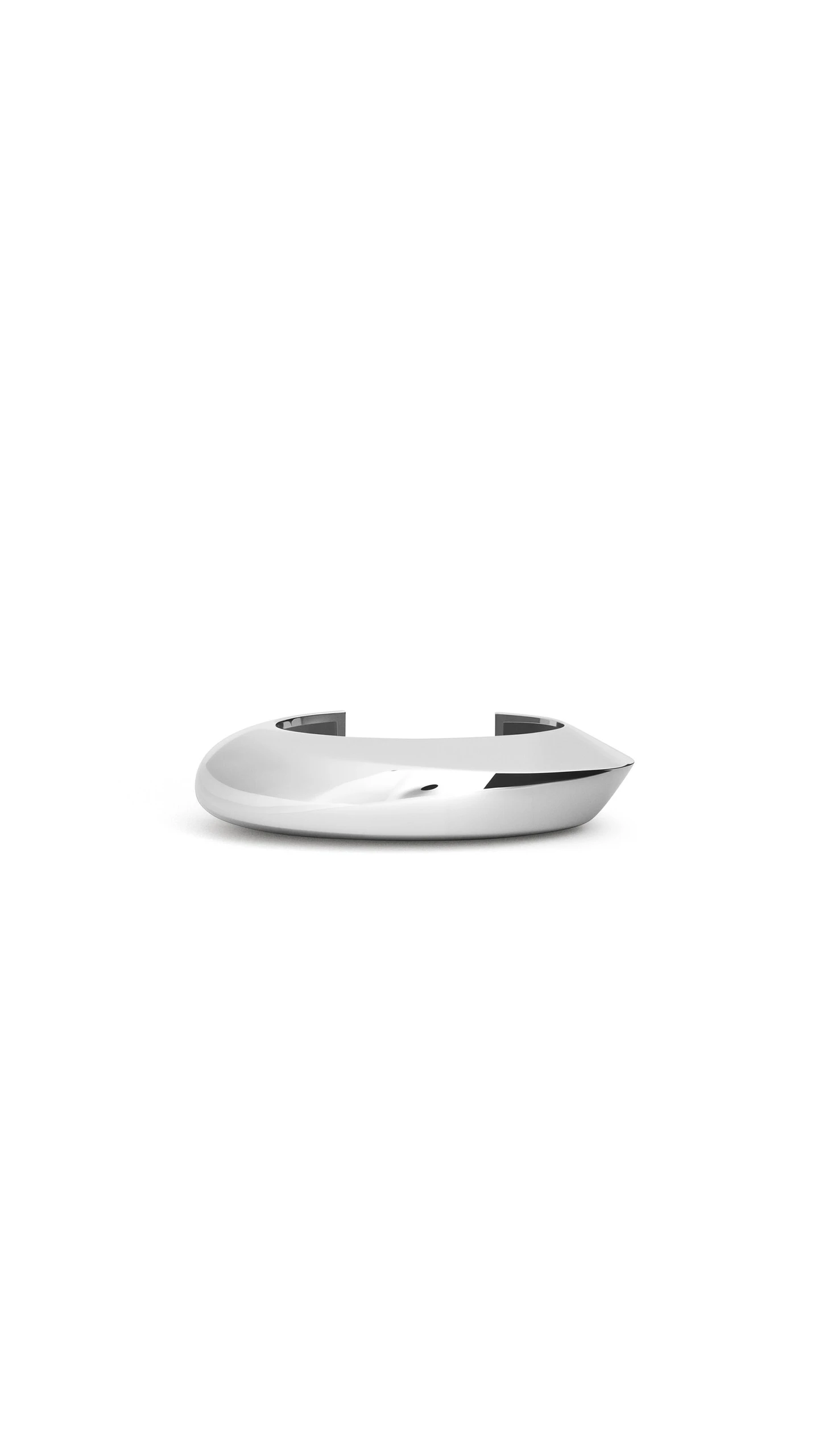 Alaia Edge Small Cuff in Silver Alaia Edge Small Cuff in Silver | Cuffs | Luxury Shoes