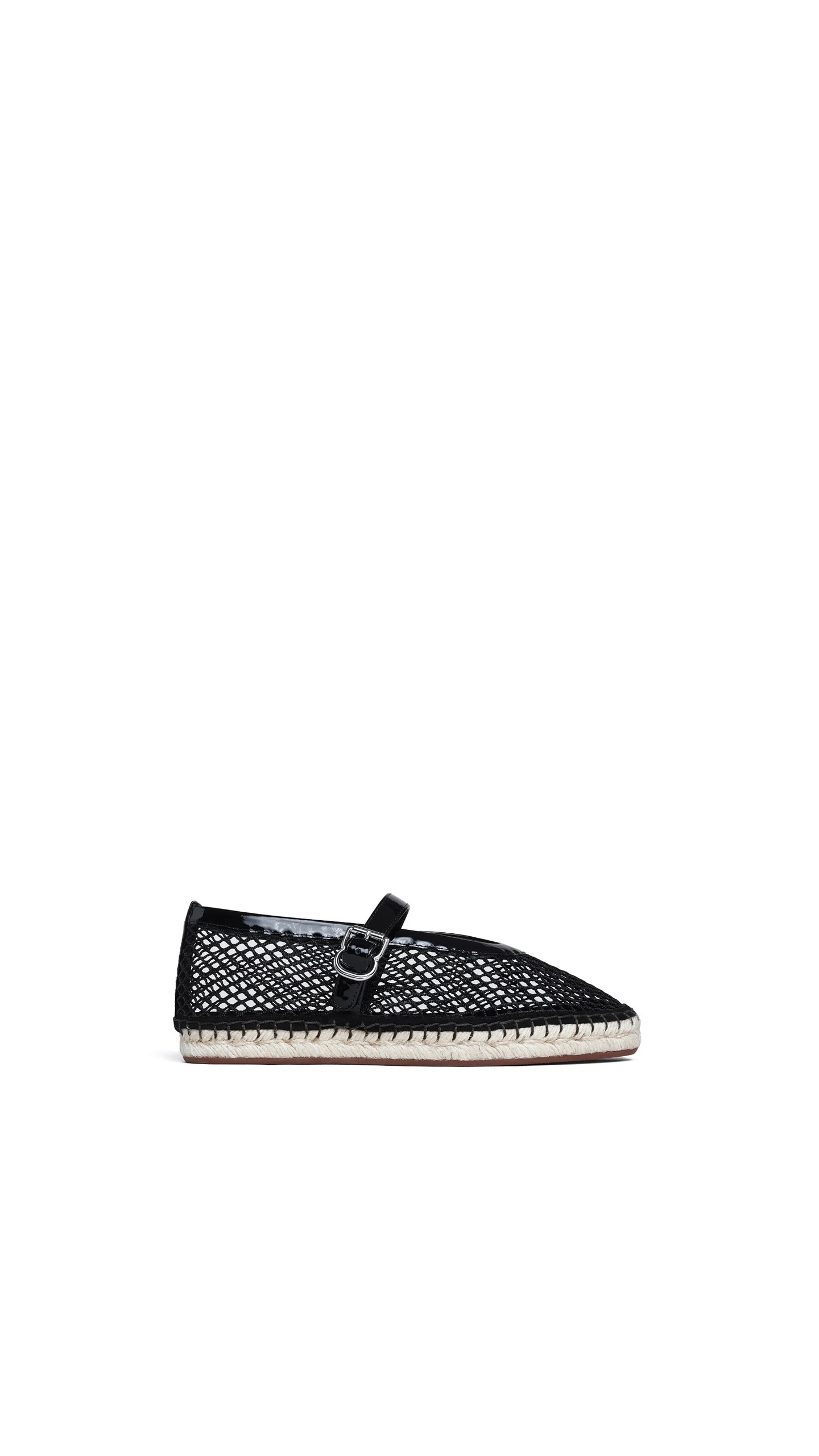 Alaia Espadrilles in Fishnet and Patent Leather, Black Alaia Espadrilles in Fishnet and Patent Leather, Black | Espadrilles | Luxury Shoes