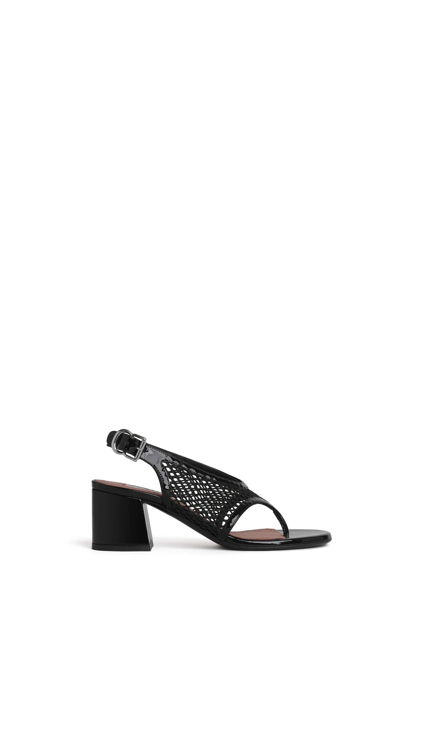 Alaia Fishnet Heel Sandals in Patent Leather, Black Alaia Fishnet Heel Sandals in Patent Leather, Black | Sandals | Luxury Shoes