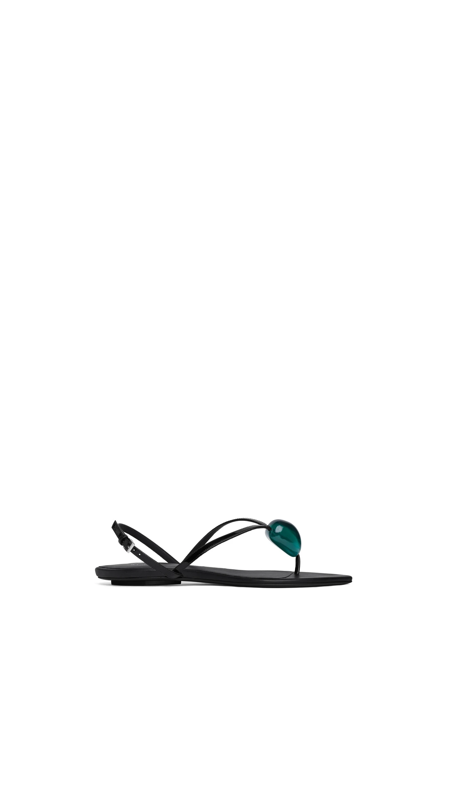 Alaia Flat Jewel Sandals in Patent Leather, Black Alaia Flat Jewel Sandals in Patent Leather, Black | Sandals | Luxury Shoes