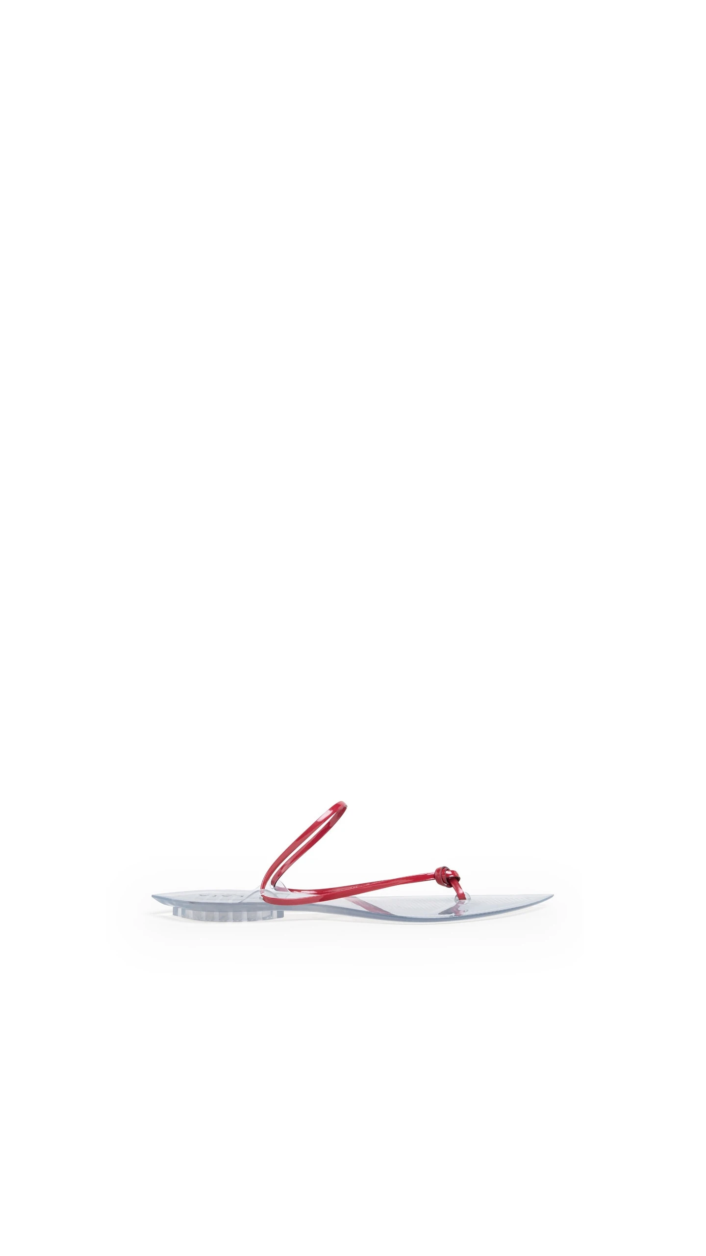 Alaia Invisible Thong in Patent Leather, Carmine Alaia Invisible Thong in Patent Leather, Carmine | Sandals | Luxury Shoes
