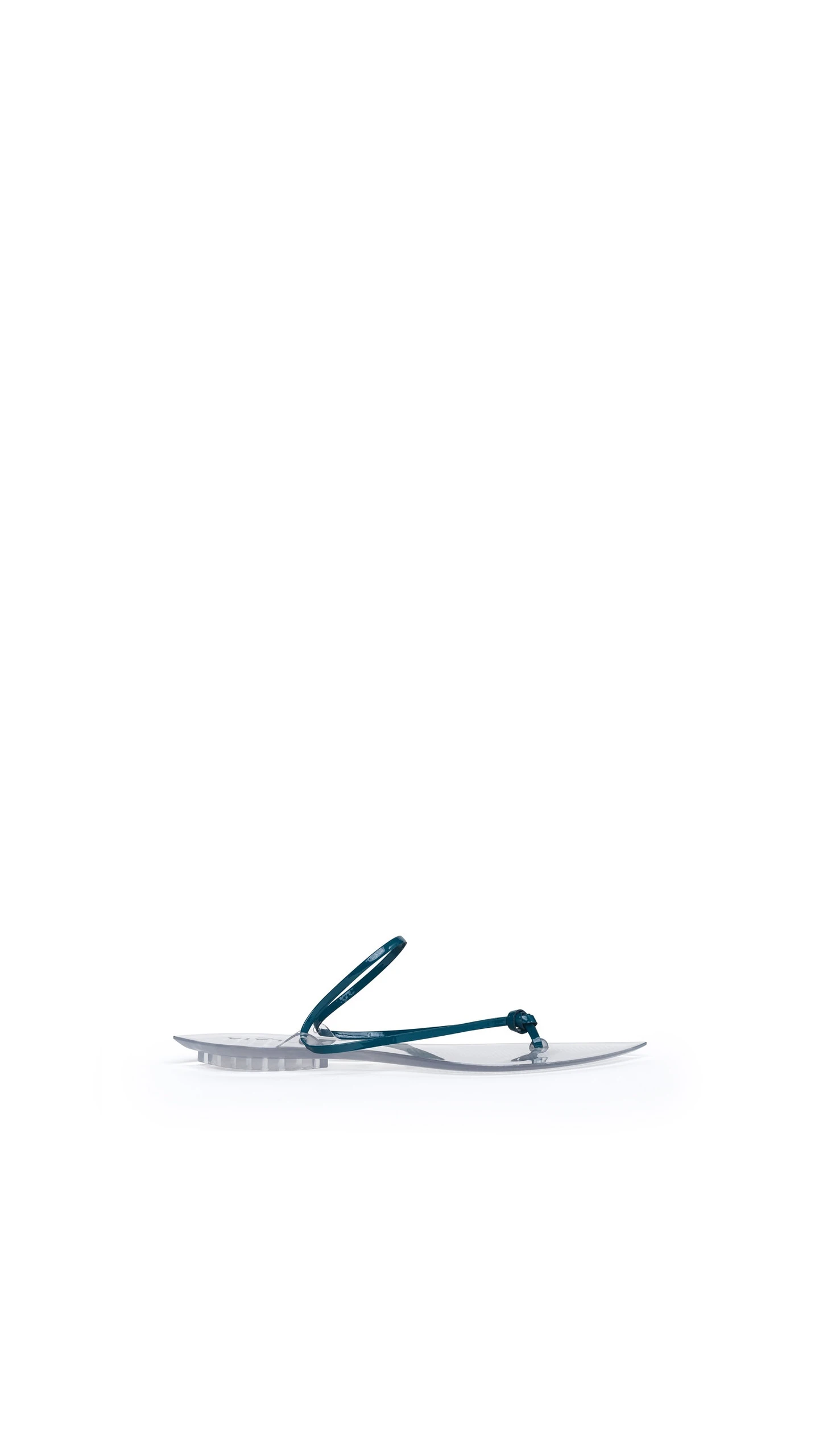 Alaia Invisible Thong in Patent Leather, China Blue Alaia Invisible Thong in Patent Leather, China Blue | Sandals | Luxury Shoes