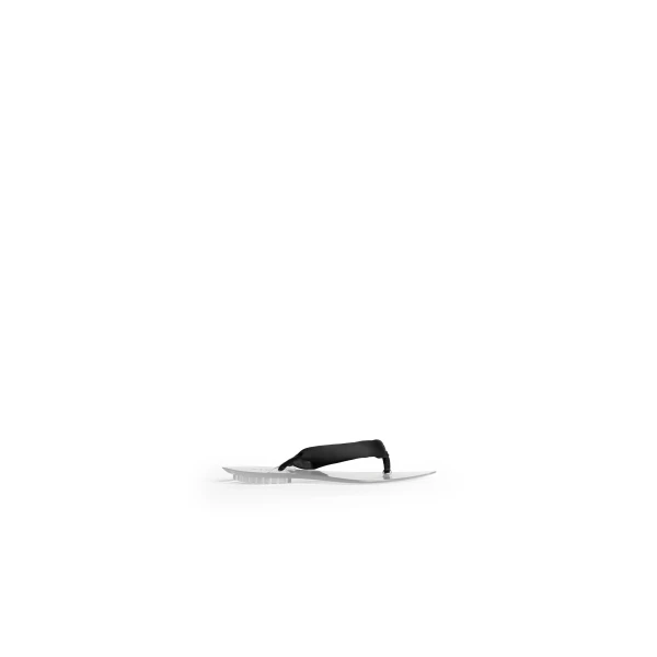 Alaia Invisible Thong in Satin, Black | Sandals | Luxury Shoes 