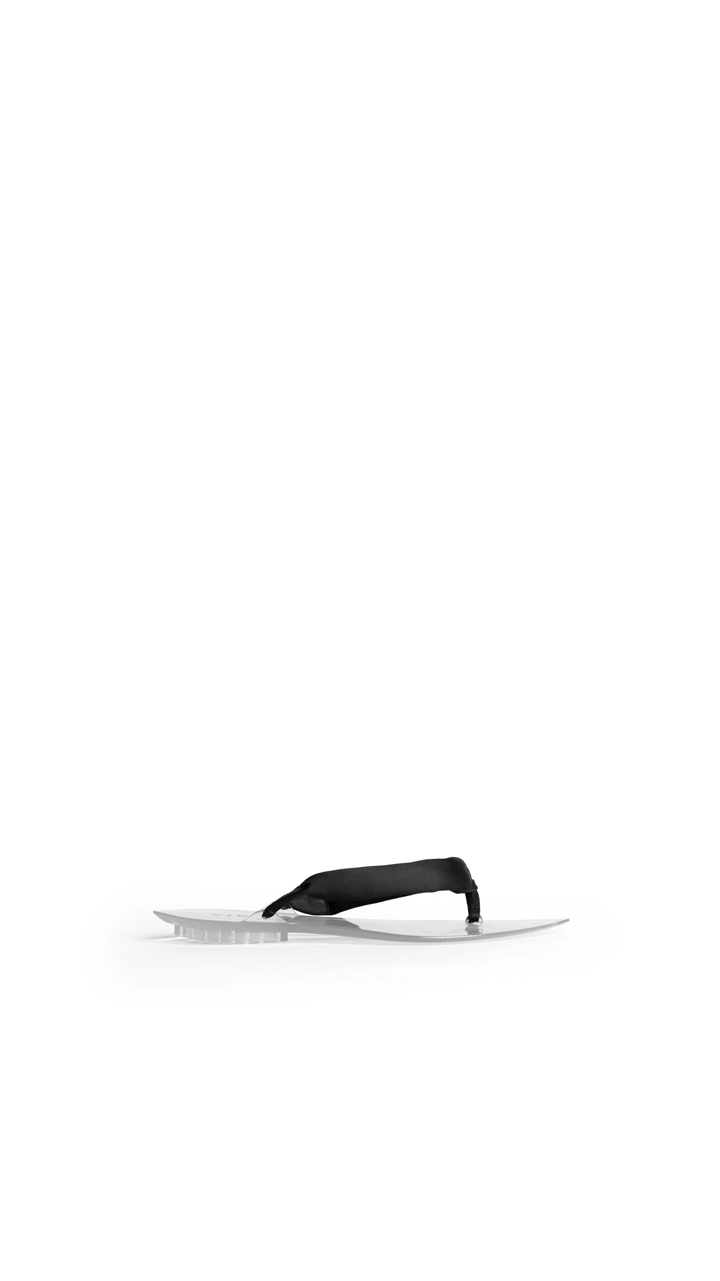 Alaia Invisible Thong in Satin, Black Alaia Invisible Thong in Satin, Black | Sandals | Luxury Shoes