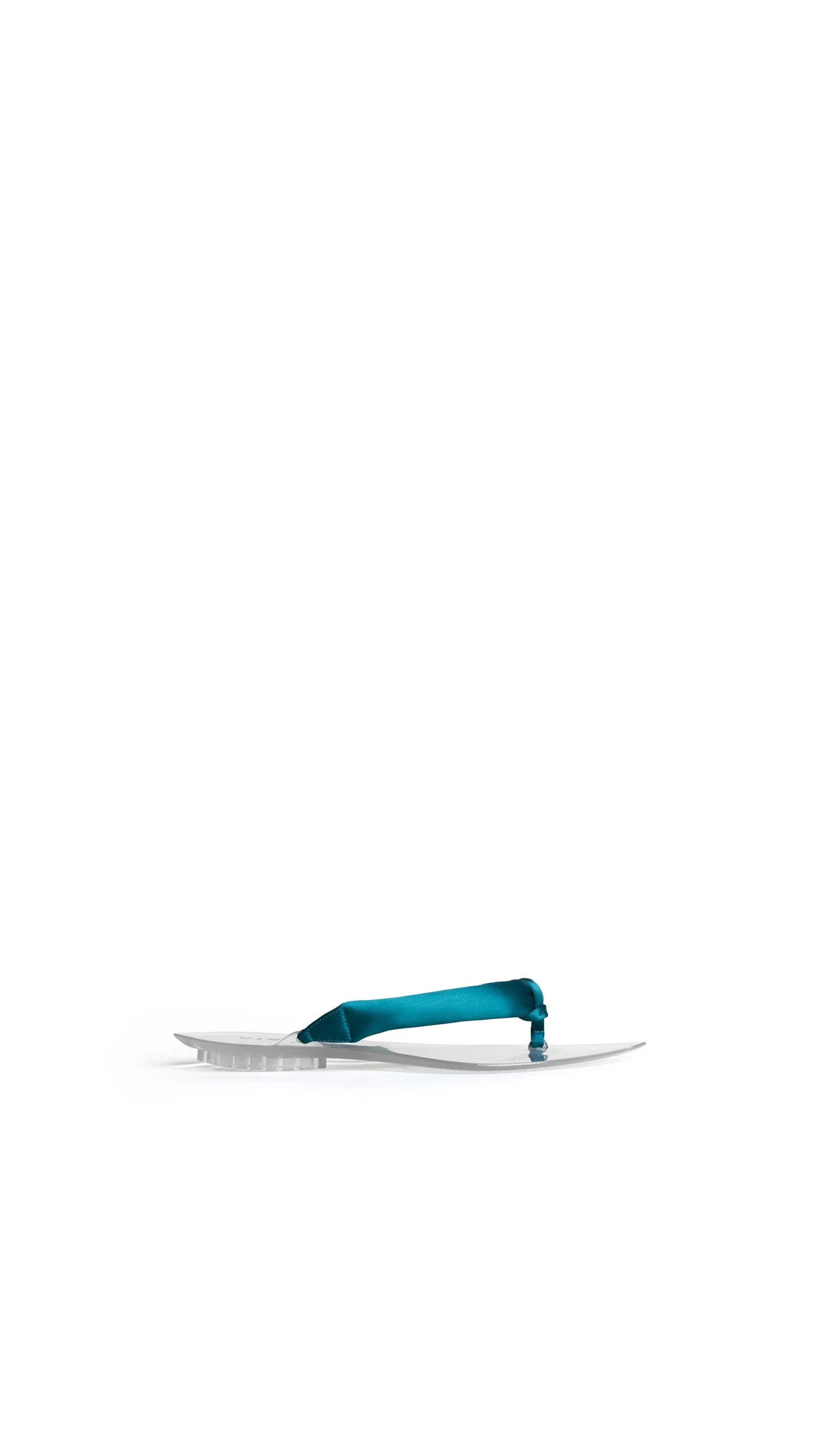 Alaia Invisible Thong in Satin, Emerald Alaia Invisible Thong in Satin, Emerald | Sandals | Luxury Shoes