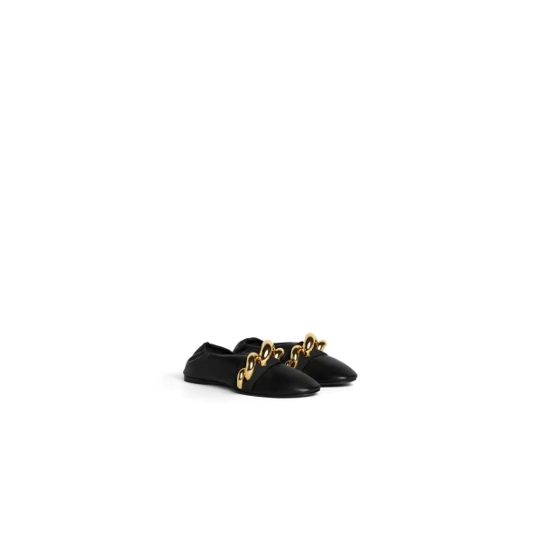 Alaia Jewel Slippers in Leather, Black | Flats | Luxury Shoes 