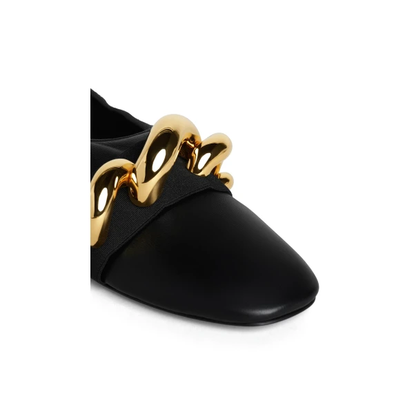 Alaia Jewel Slippers in Leather, Black | Flats | Luxury Shoes 