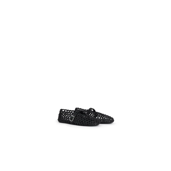 Alaia La Ballerine Braided in Black | Flats | Luxury Shoes 