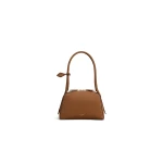 Alaia Le Bouledogue Small Bag in Nubuck, Brown | Totes & Top-Handle Bags | Luxury Shoes 