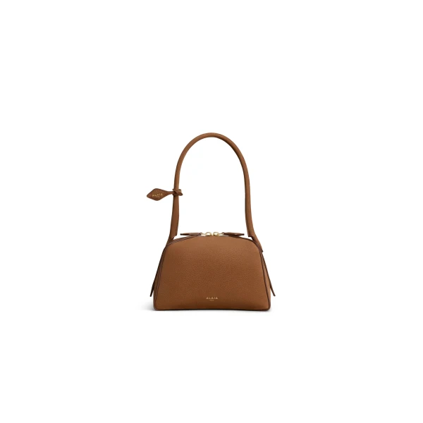 Le Bouledogue Small Bag in Nubuck, Brown