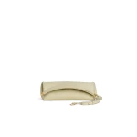 Alaia Le Click Clutch 42 in Nubuck, Almond Green | Clutch Bags | Luxury Shoes 