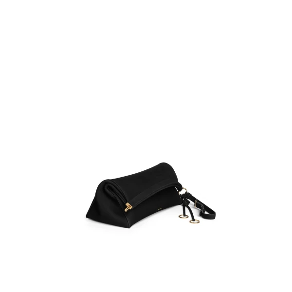 Alaia Le Click Clutch 42 in Nubuck, Black | Clutch Bags | Luxury Shoes 