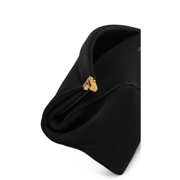 Alaia Le Click Clutch 42 in Nubuck, Black | Clutch Bags | Luxury Shoes 