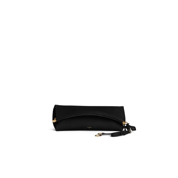 Alaia Le Click Clutch 42 in Nubuck, Black | Clutch Bags | Luxury Shoes 