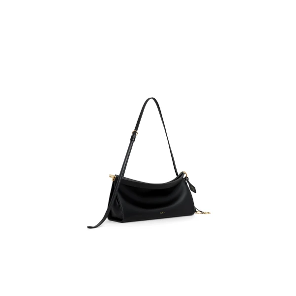 Alaia Le Click East West Medium Bag in Calfskin, Black | Shoulder & Crossbody Bags | Luxury Shoes 