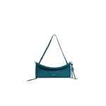 Alaia Le Click East West Medium Bag in Nubuck, Green Grey | Shoulder & Crossbody Bags | Luxury Shoes 