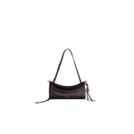 Alaia Le Click East West Small Bag in Satin, Anthracite | Shoulder & Crossbody Bags | Luxury Shoes 