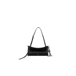 Alaia Le Click East West Small Bag in Satin, Black | Shoulder & Crossbody Bags | Luxury Shoes 