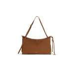 Alaia Le Click Pocket 35 Bag in Nubuck, Brown | Shoulder & Crossbody Bags | Luxury Shoes 