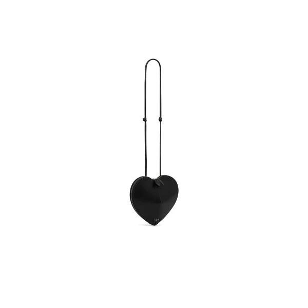 Alaia Le Coeur Bag in Calfskin, Black | Shoulder & Crossbody Bags | Luxury Shoes 