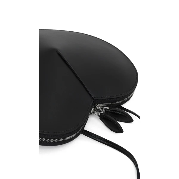 Alaia Le Coeur Bag in Calfskin, Black | Shoulder & Crossbody Bags | Luxury Shoes 