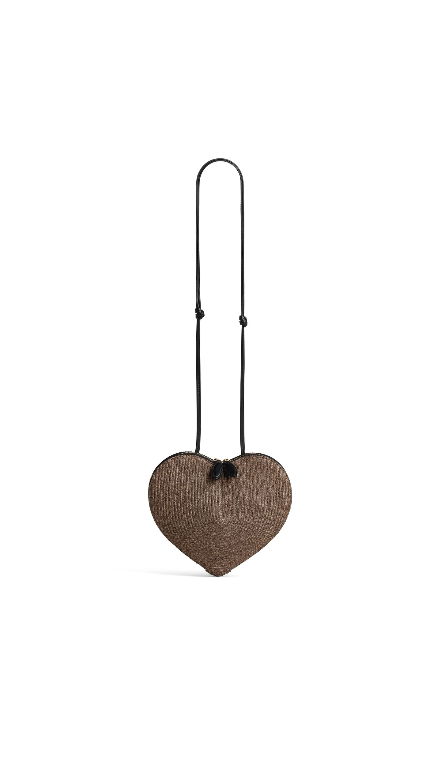 Alaia Le Coeur Bag in Paper Straw, Brown Alaia Le Coeur Bag in Paper Straw, Brown | Shoulder & Crossbody Bags | Luxury Shoes