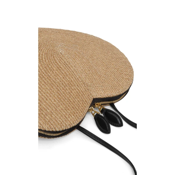 Alaia Le Coeur Bag in Paper Straw, Natural | Shoulder & Crossbody Bags | Luxury Shoes 