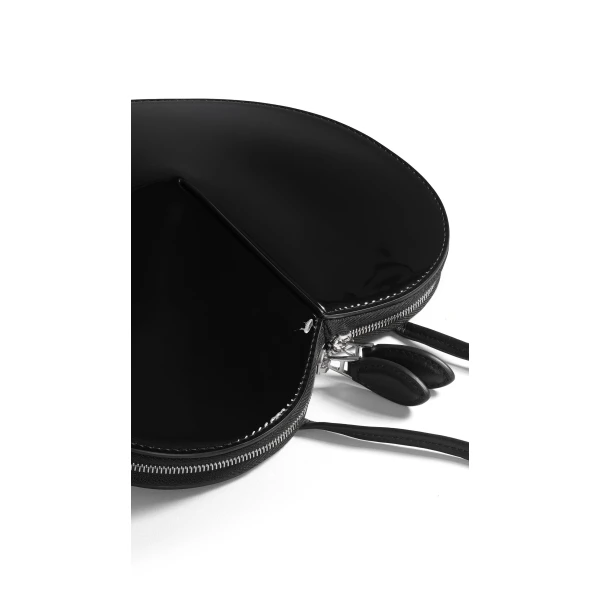 Alaia Le Coeur Bag in Patent Leather, Black | Shoulder & Crossbody Bags | Luxury Shoes 