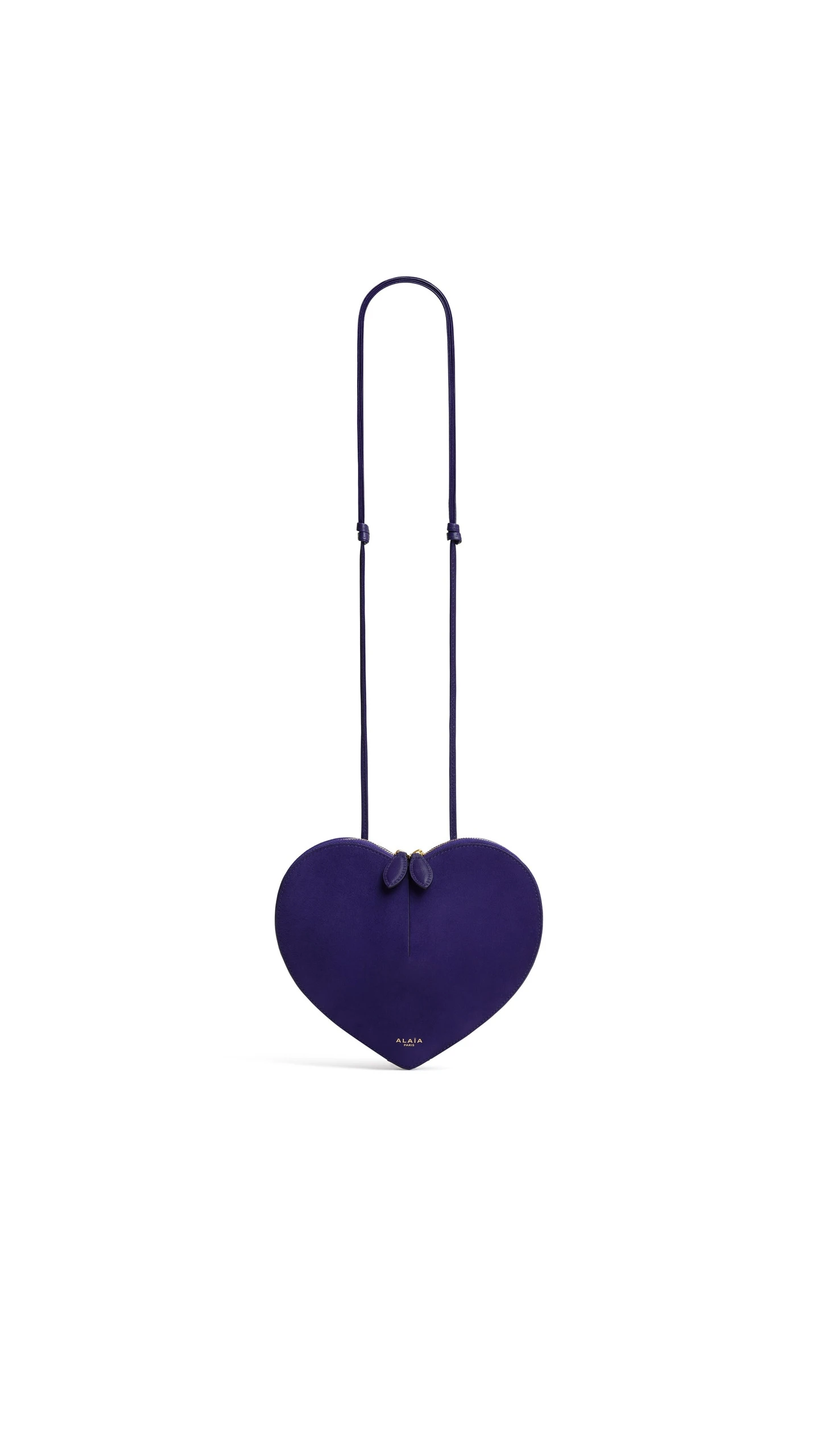 Alaia Le Coeur Bi-Material Bag in Leather, Iris Alaia Le Coeur Bi-Material Bag in Leather, Iris | Shoulder & Crossbody Bags | Luxury Shoes