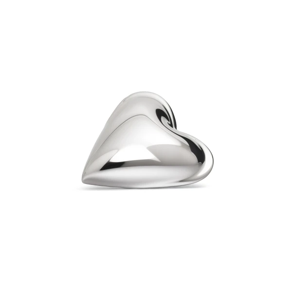 Alaia Le Coeur Bombe Earrings in Silver | Earrings | Luxury Shoes 