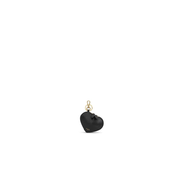 Le Coeur Coin Purse in Goatskin, Black