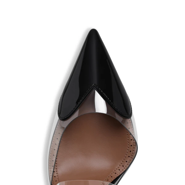 Alaia Le Coeur Mules in Patent Leather, Black | Mules | Luxury Shoes 
