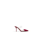 Alaia Le Coeur Mules in Patent Leather, Raspberry | Mules | Luxury Shoes 