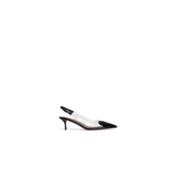 Le Coeur Slingbacks 55 in Patent Leather, Black