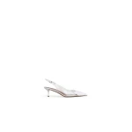 Alaia Le Coeur Slingbacks 55 in Patent Leather, Optical White | Heels | Luxury Shoes 