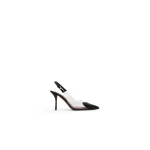 Alaia Le Coeur Slingbacks 90 in Patent Leather, Black | Heels | Luxury Shoes 