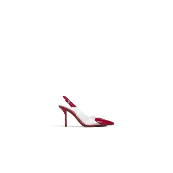 Alaia Le Coeur Slingbacks 90 in Patent Leather, Raspberry | Heels | Luxury Shoes 