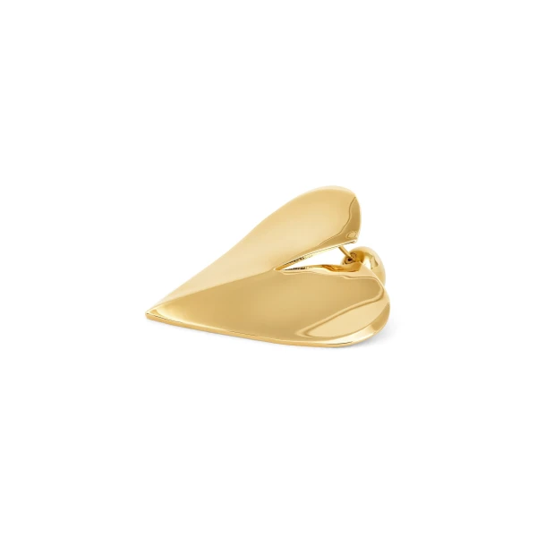 Alaia Le Coeur Torn Earrings in Gold | Earrings | Luxury Shoes 