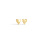 Alaia Le Coeur Torn Earrings in Gold | Earrings | Luxury Shoes 