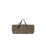 Alaia Le Panier East West Large Bag in Raffia, Natural and Black | Totes & Top-Handle Bags | Luxury Shoes 