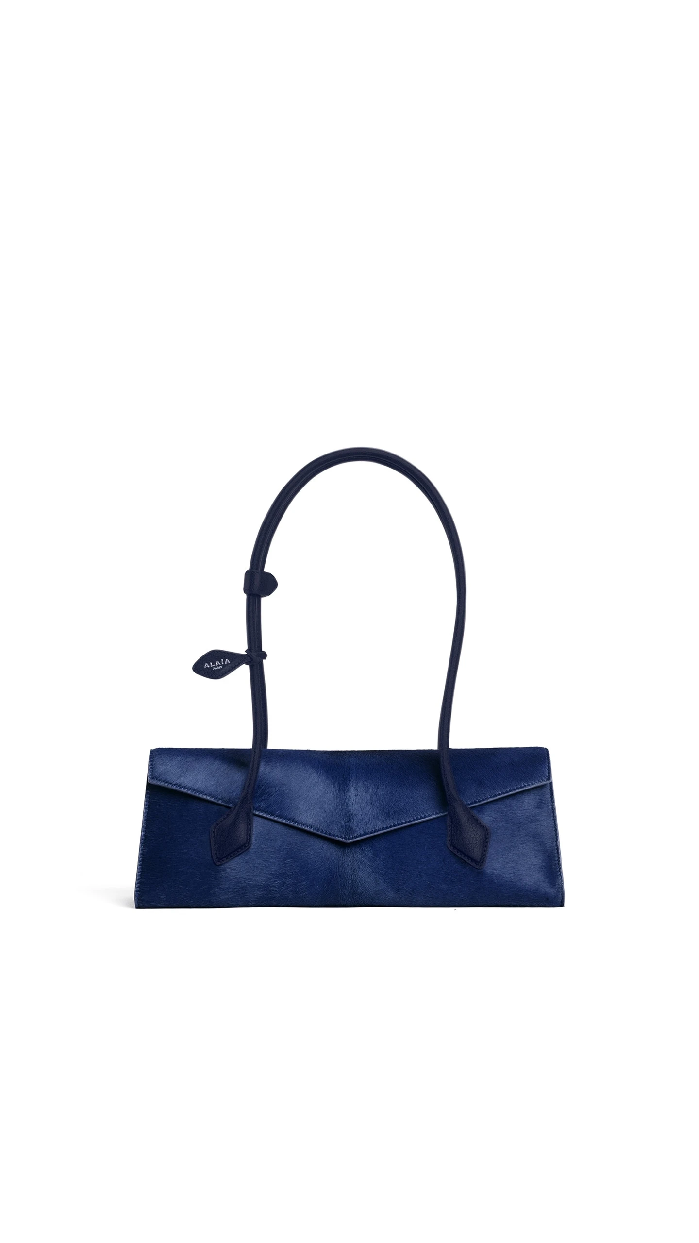 Alaia Le Teckel Flap Medium Bag in Haircalf, Blue Alaia Le Teckel Flap Medium Bag in Haircalf, Blue | Shoulder & Crossbody Bags | Luxury Shoes
