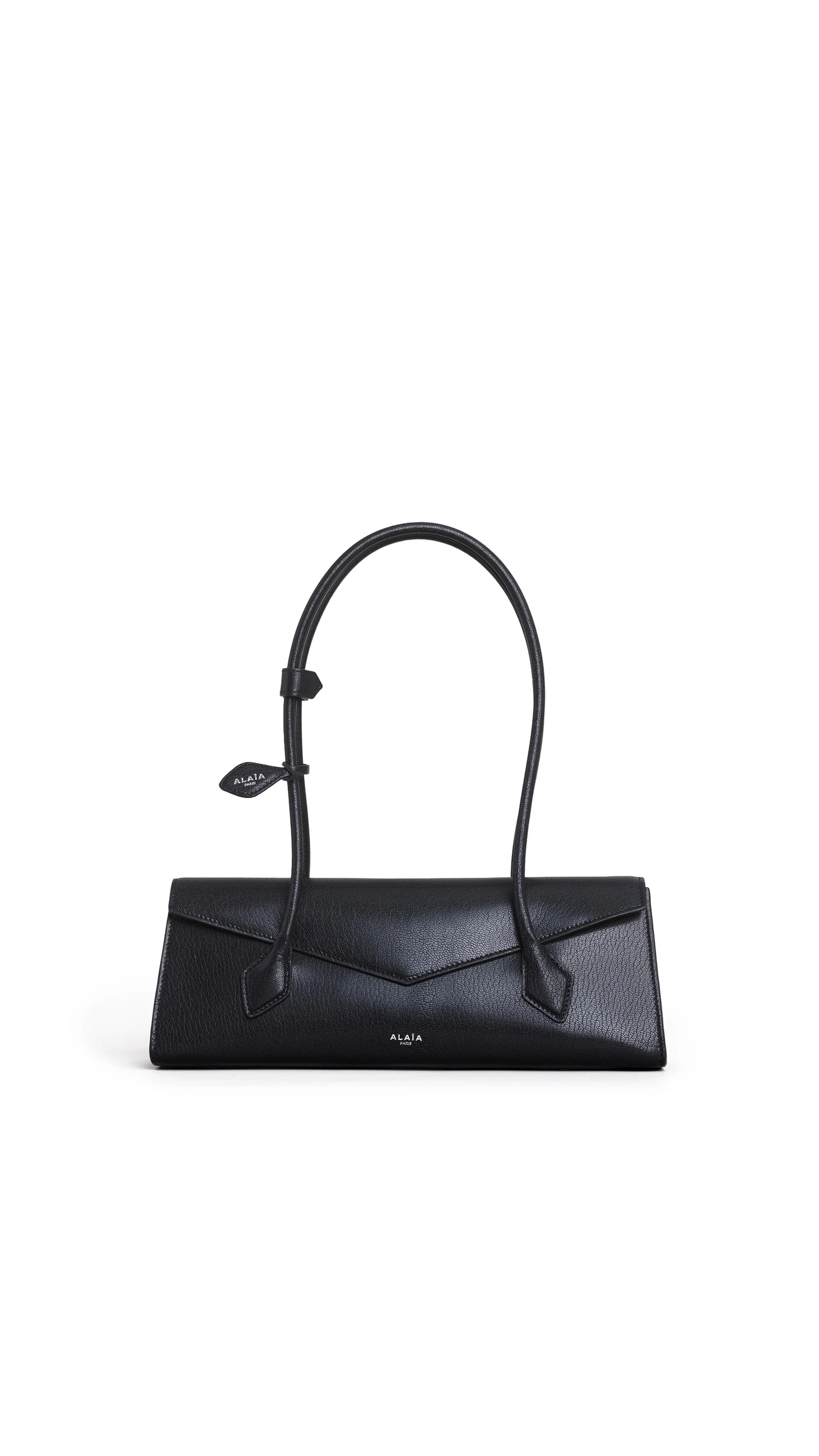 Alaia Le Teckel Flap Medium Bag in Shiny Goatskin, Black Alaia Le Teckel Flap Medium Bag in Shiny Goatskin, Black | Shoulder & Crossbody Bags | Luxury Shoes