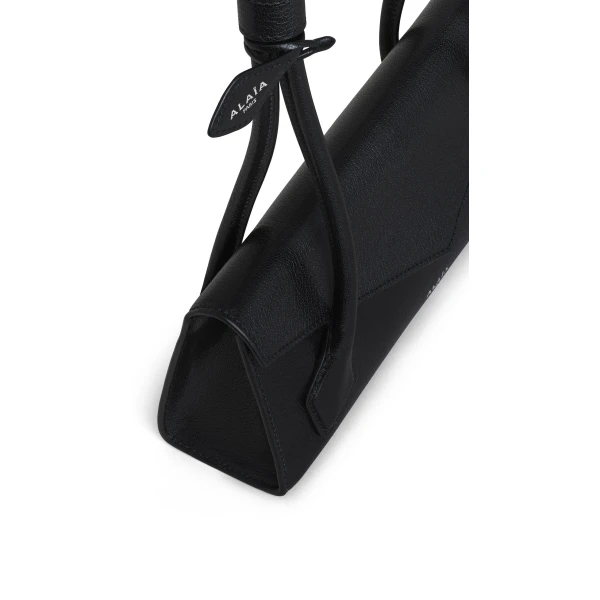 Alaia Le Teckel Flap Small Bag in Shiny Goatskin, Black | Shoulder & Crossbody Bags | Luxury Shoes 