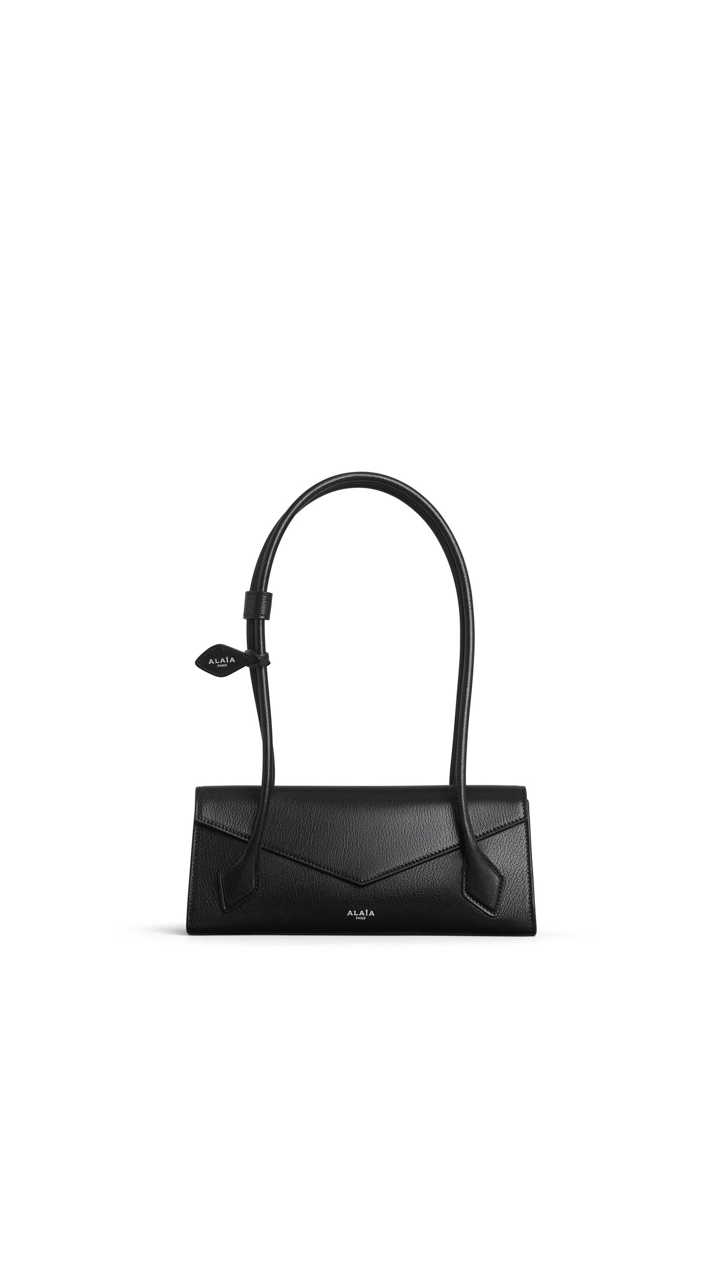Alaia Le Teckel Flap Small Bag in Shiny Goatskin, Black Alaia Le Teckel Flap Small Bag in Shiny Goatskin, Black | Shoulder & Crossbody Bags | Luxury Shoes