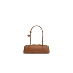 Alaia Le Teckel Medium Bag in Calfskin, Amber | Shoulder & Crossbody Bags | Luxury Shoes 