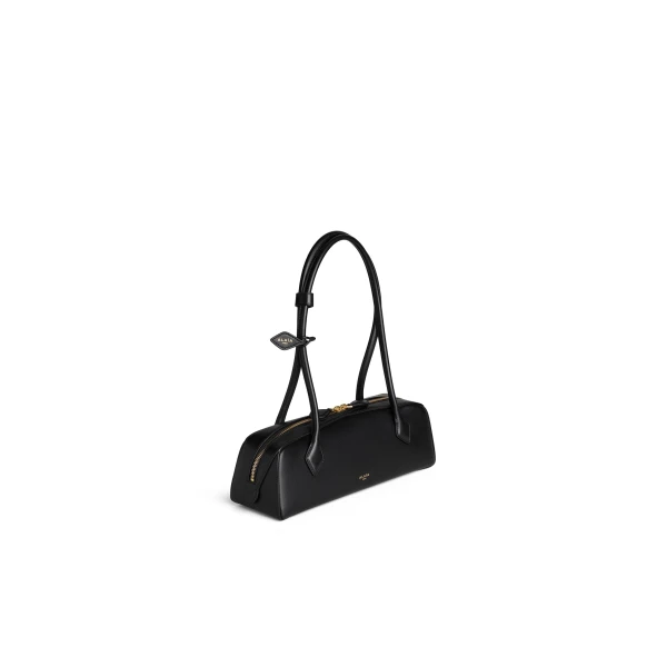 Alaia Le Teckel Medium Bag in Calfskin, Black | Shoulder & Crossbody Bags | Luxury Shoes 